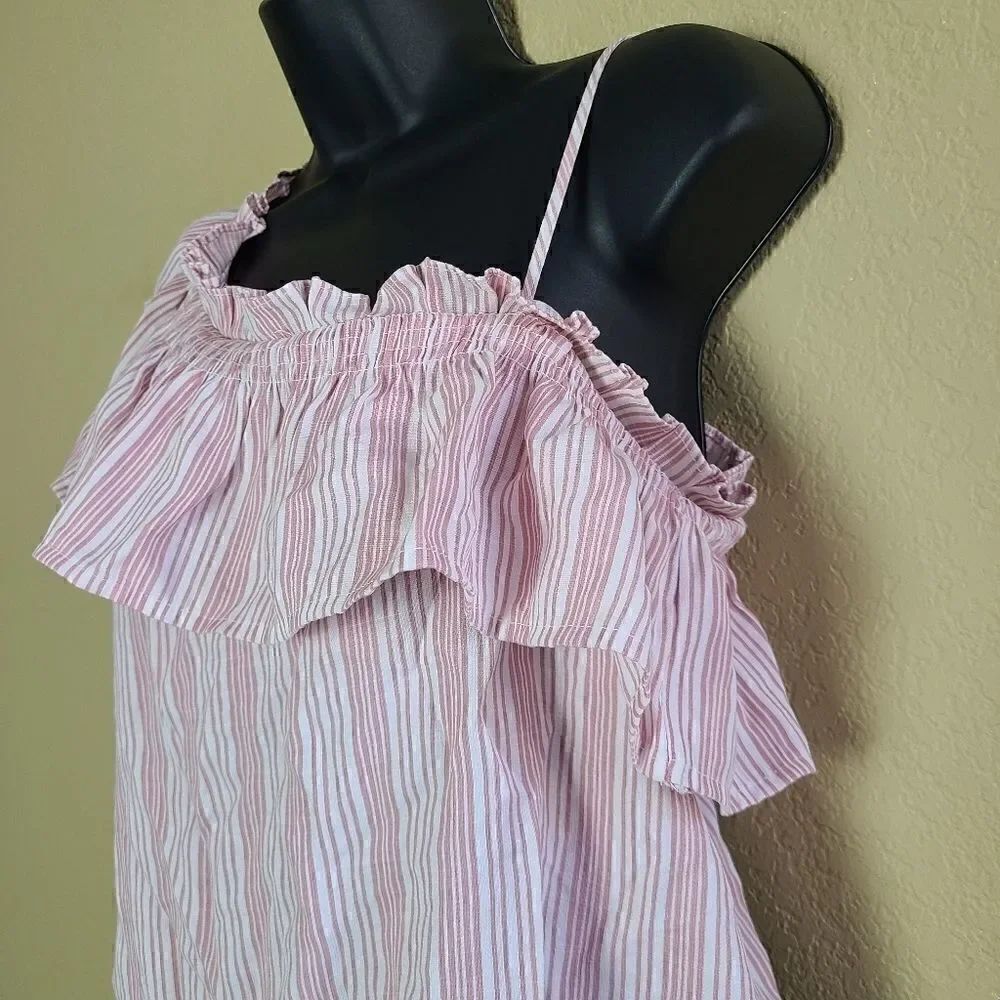 Sweet Wanderer Striped One Shoulder Top - Picture 3 of 8